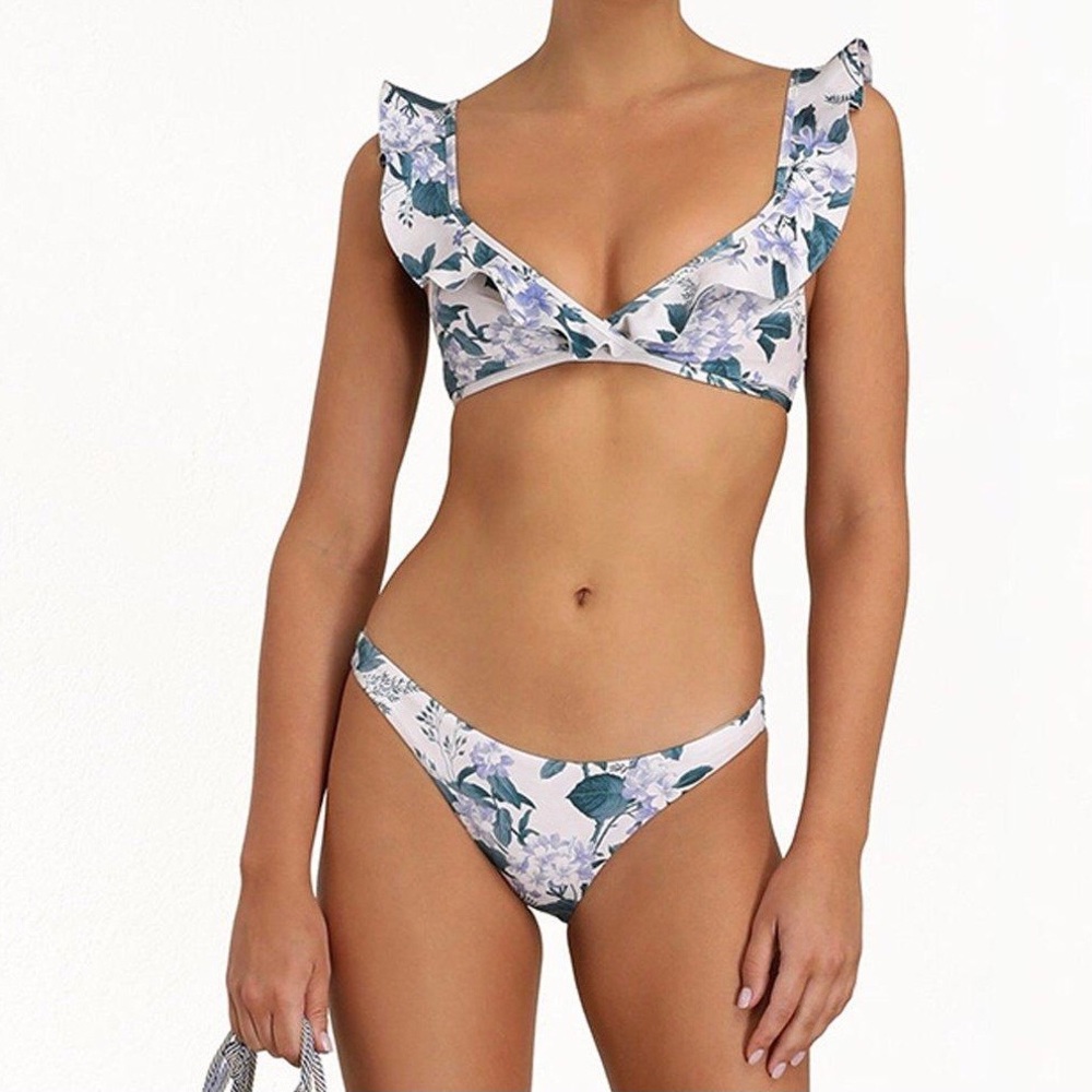 Zimmermann 2 Cassia Waterfall Frill Bikini